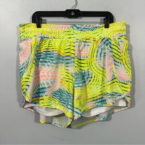 Avia Neon Patterned Women's Athletic Shorts